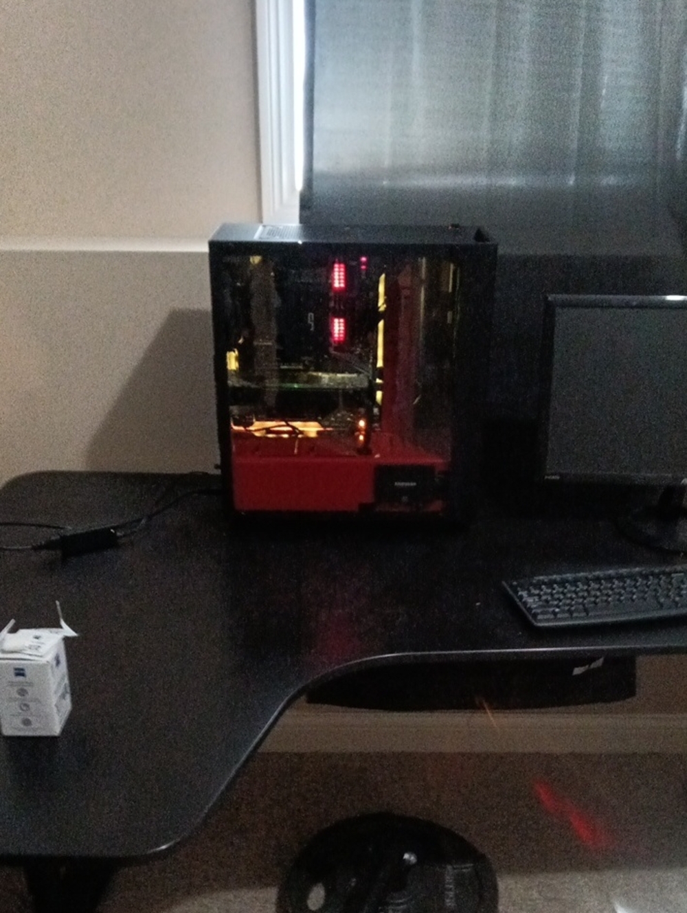 Custom Gaming Desktop PC - Black & Red